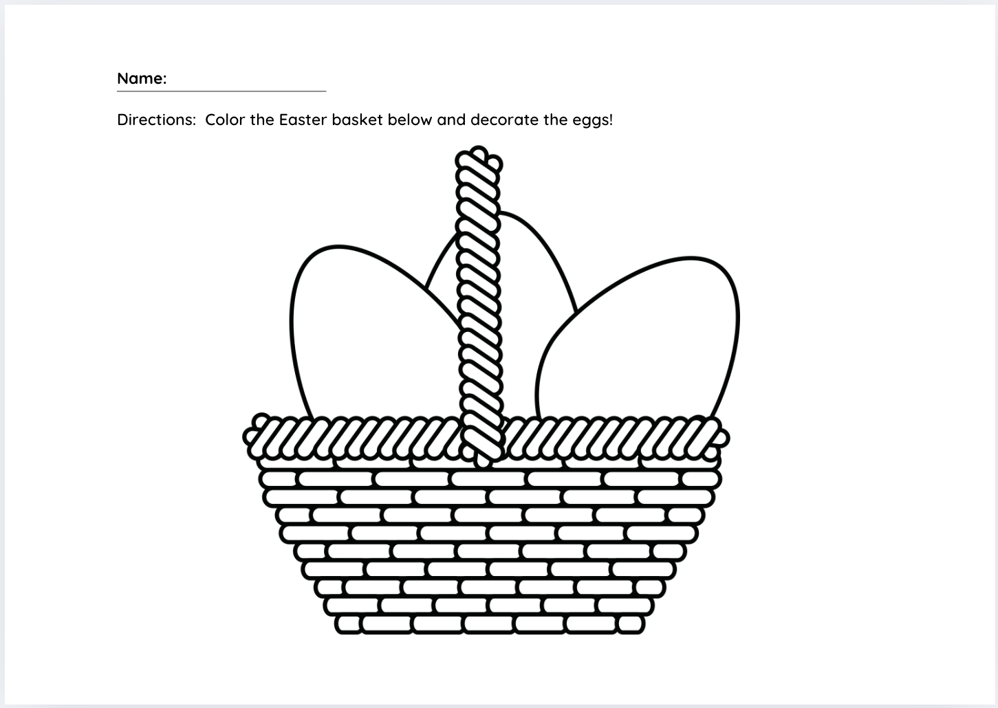 Easter Themed Activity Bundle: Circle Time, Coloring Sheets, Tracing Worksheets, Visuals & Matching Stimuli - Image 3